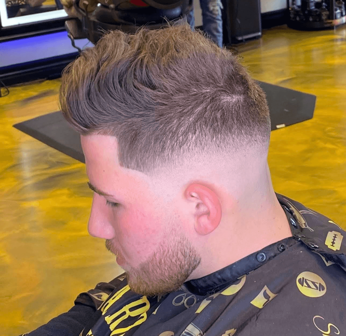 Modern textured crop fade